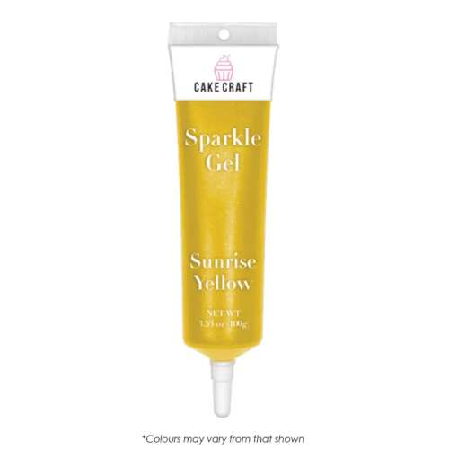 Yellow Glitter Sparkle Gel - Click Image to Close